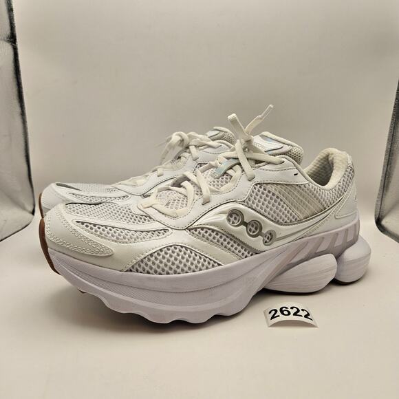SAUCONY MEN\'S 10.5 GRID NXT WHITE RUNNING SNKR S70797-4 NWOB